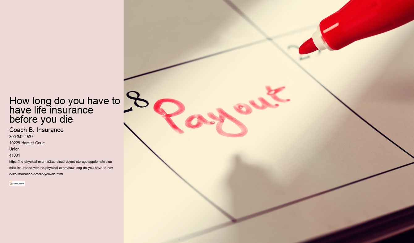 What happens if you die a month after getting life insurance